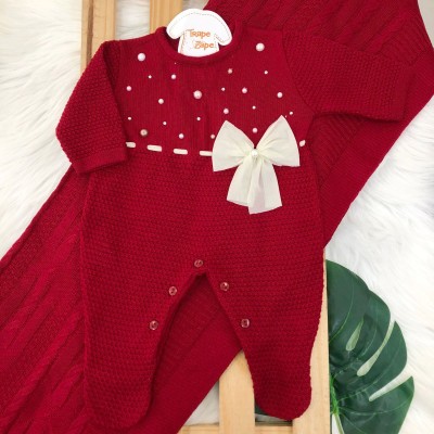  Saída de maternidade Céu estrelado - Vermelho - Luxo