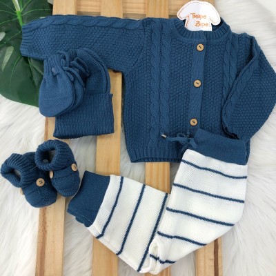  Kit Algodão doce- azul jeans novo