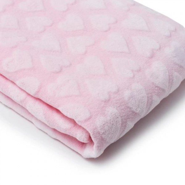 Cobertor- manta microfibra Loani Sonho Rosa