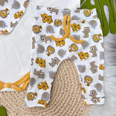 ConjBody, Calça e bandana - Safari mostarda