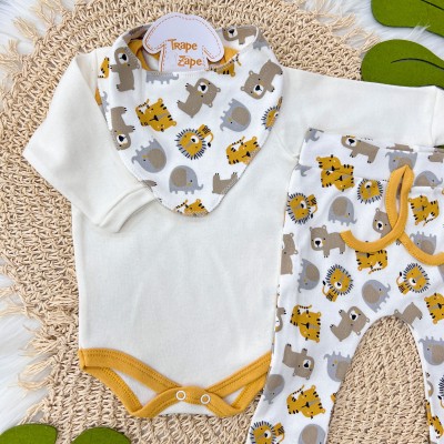 ConjBody, Calça e bandana - Safari mostarda