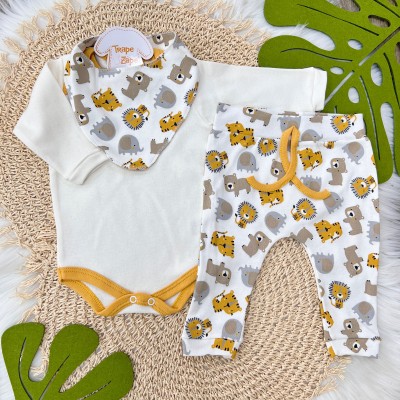 ConjBody, Calça e bandana - Safari mostarda