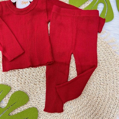 Conj de linha Canelado Vermelho