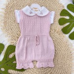 Conj body e jardineira Sofia- Rosa