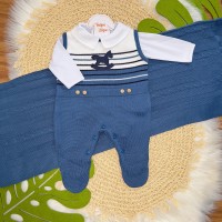 Saída de Maternidade Felipe- Azul Jeans novo