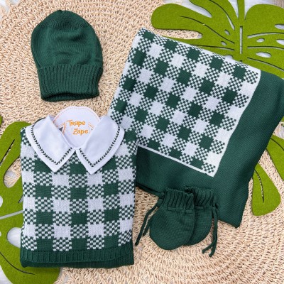 Saída de maternidade Ravi- VERDE MILITAR