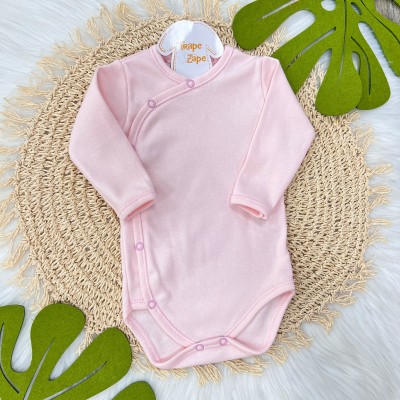  Body kimono M/l rosa claro Liso