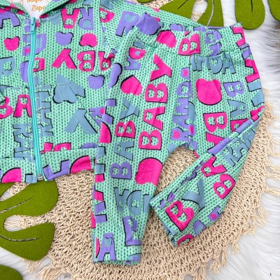 Randa Mundo - Conj. Randa Baby todo estampado verde