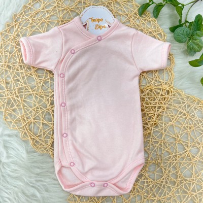 Body kimono M/c rosa claro liso