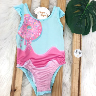  verao22/23 Coleção Praia - Maio Donuts Azul e Pink