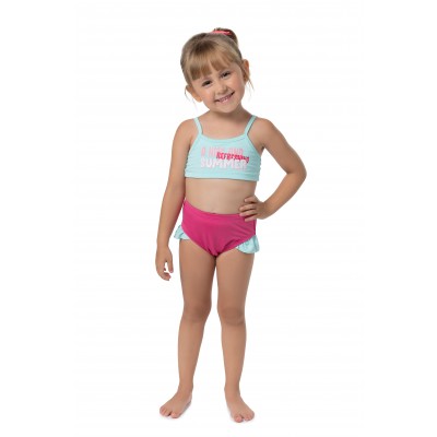 verao22/23 Coleção Praia - Summer Azul e Pink