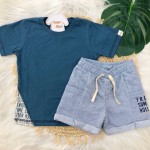 verao22/23 Conjunto Blusa e shorts - Fresh Summer Azul