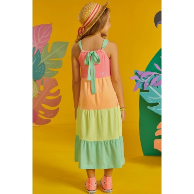 Verao22/23 Kukiê - Vestido Midi de Alça