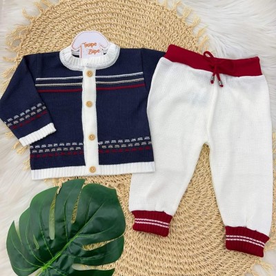 Conj de linha arco íris- Marinho e vermelho