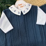 Saída de maternidade Allan Barquinho - Azul Jeans