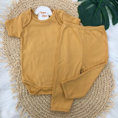 Conjunto Basic curta Mostarda