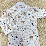  Body Kimono M/l Cabana ferrugem e marinho