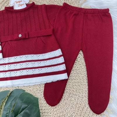 Vestido de Linha Isabelle Vermelho com Off