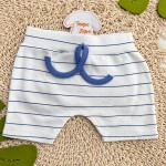 Conjunto M/c + short Tigrinho Azul Jeans