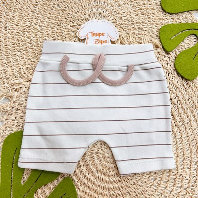  Conjunto M/c + short Tigrinho Bege