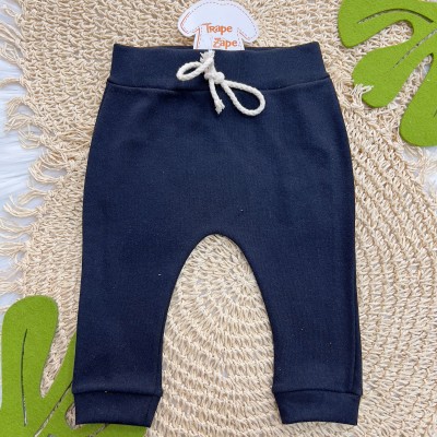Conj. Body Manga Curta Tigrinho e Calça - Mostarda e Preto