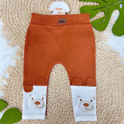 Conj. Body Gola Polo Manga Curta e Calça Ursinho - Ferrugem