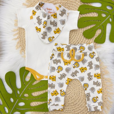 Conjunto M/c + Bandana Safari Mostarda