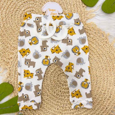 Conjunto M/c Safari Leão Off e Mostarda