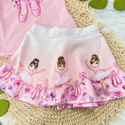 Verao 23/24 Infanti - Conjunto sapatilha de bailarina Rosa