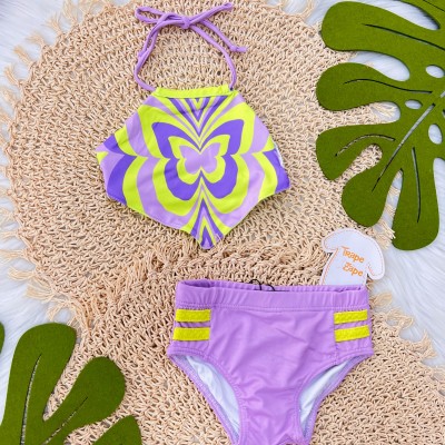 Verão 23/24 Infanti PRAIA - Conjunto biquini dupla face fashion girl