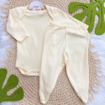 Conjunto Basic longa Amarelo