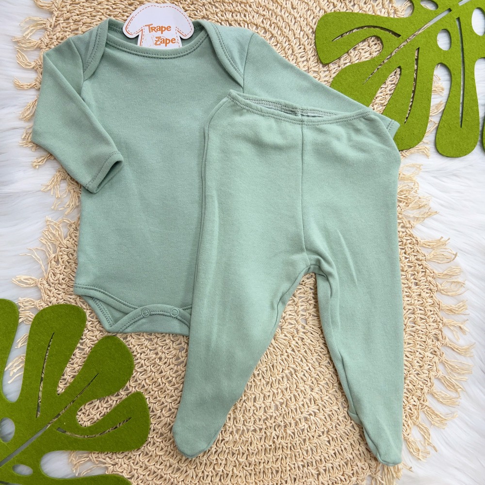 Conjunto Basic longa Verde