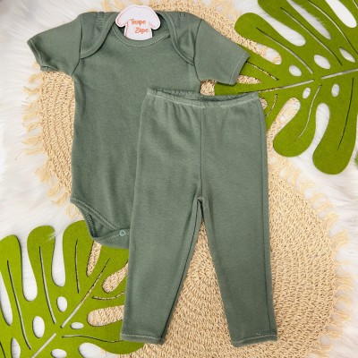 Conjunto Basic Curto Verde Escuro