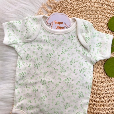  CONJ. DE MALHA 3 PEÇAS - Sweet Perinhas- Off White e Verde
