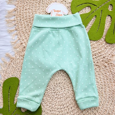  CONJ. DE MALHA 3 PEÇAS - Sweet Perinhas- Off White e Verde