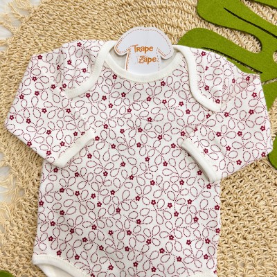 CONJ. DE MALHA 3 PEÇAS - Cerejinha - Off White e Bordô