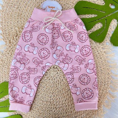 Conjunto de moletom Trape Zape- Girafinha Rosê e Branco