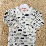  Body Kimono M/L carrinhos verde e preto