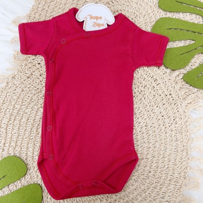 Body Kimono M/C Liso Vermelho