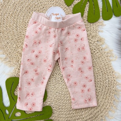 Inverno 24 - Conj. Jaqueta Margaridas e Calça Moletinho - Rosa