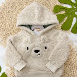 Inverno 24 - Blusa Manga Longa e Calça de Pelinho - Urso Bege