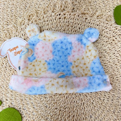  Vestido Ursinha Manga Longa em Plush e Gorro com Orelhinha - Rosa