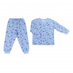 Inverno 24 - Conj. Pijama Cientista - Azul