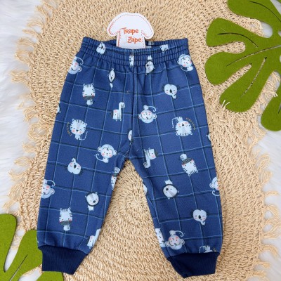  Conj. Blusa Moletom Mini Growl e Calça Tigrinhos - Mostarda