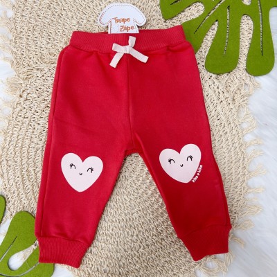 Conj. Blusa Grow with Love e Calça Moletinho - Vermelho