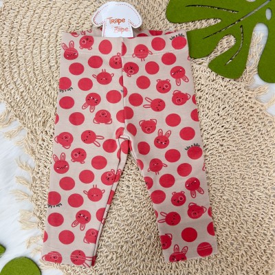 Conj. Blusa Gatinha It's Cold e Calça Legging Bichinhos - Pink
