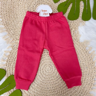 Inverno 24 - Conj. Blusa Xadrez Pandinha e Calça Moletinho - Preto e Pink