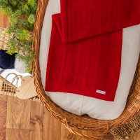 Manta de linha Luxo Vermelho