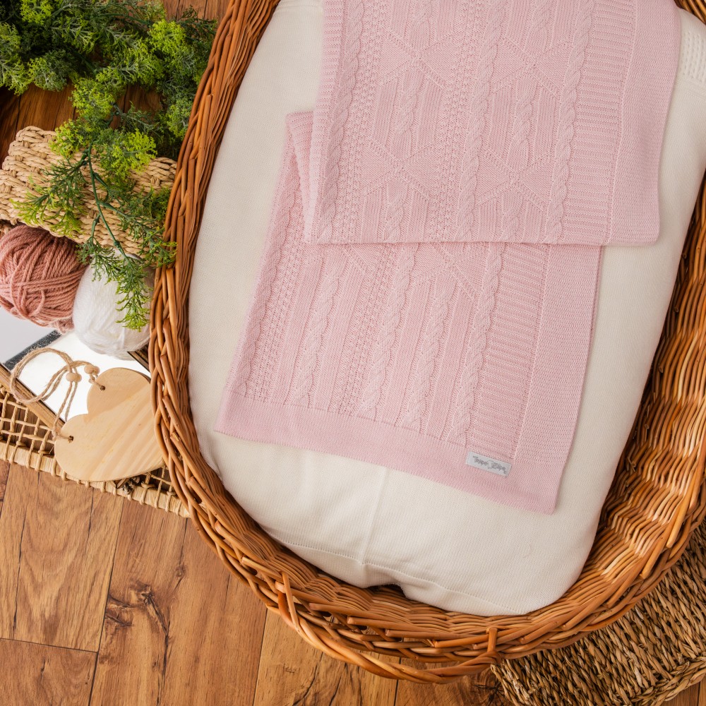Manta de linha Luxo Rosa
