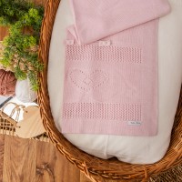  Manta de linha coração Rosa